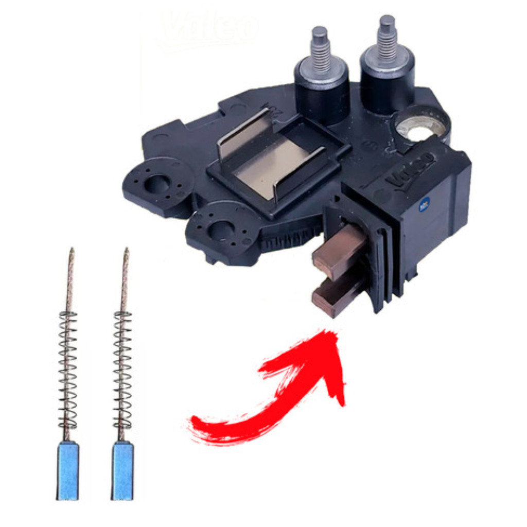 Kit 10 Escovas Regulador Volt. P/valeo Corsa S10 Gol Saveiro em Oferta na Shopee