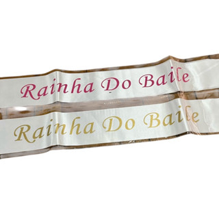 Faixa de Miss RAINHA DO BAILE / festa em Oferta na Shopee