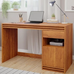 Mesa de Computador Escrivaninha para Home Office 1 Porta 1 Gaveta