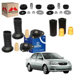 Kit Bucha do Amortecedor Corolla / Fielder Dianteiro e Traseiro 2003 2004 2005 2006 2007 2008