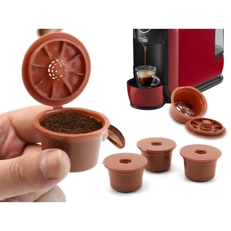 Cápsula café reutilizável Três corações/Dolce Gusto/Nespresso em Oferta na Shopee
