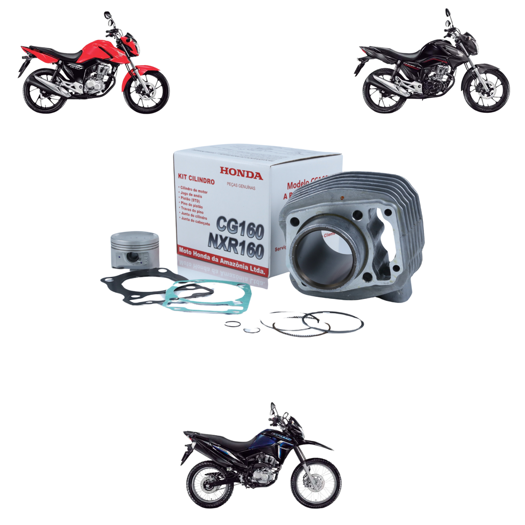 Kit Cilindro Motor CG Titan Fan Cargo Start 160 NXR Bros 160 Original Honda em Oferta na Shopee