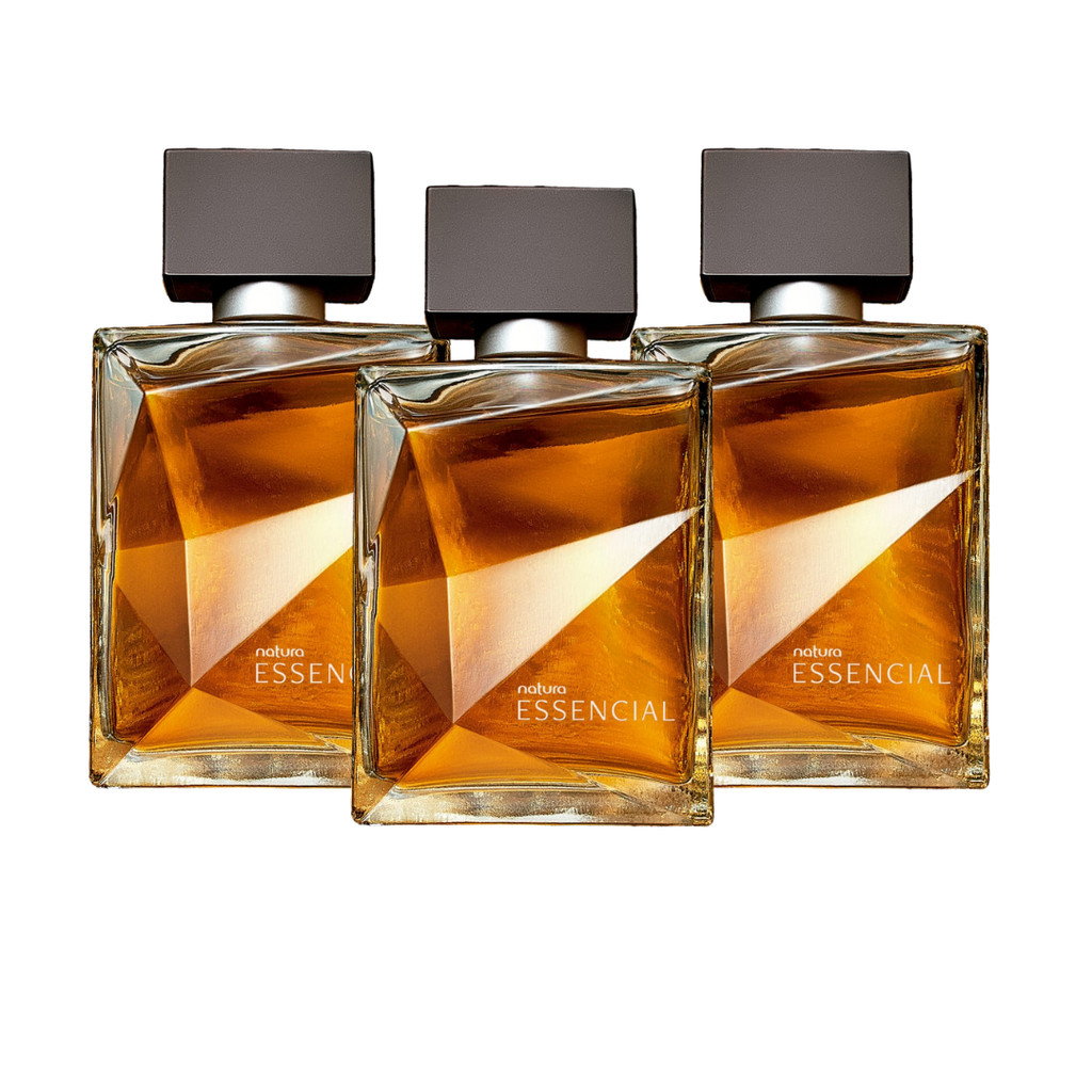 Kit 3 Perfume Natura Essencial Masculino Deo Parfum Clássico Tradicional De 100ml Volume Da Unidade 100ml