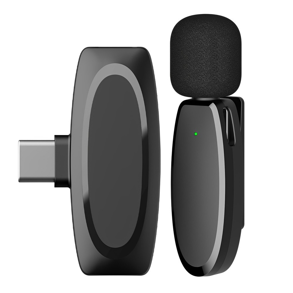 Microfone de Lapela Vimai Ap004 Usb C p/Android Preto