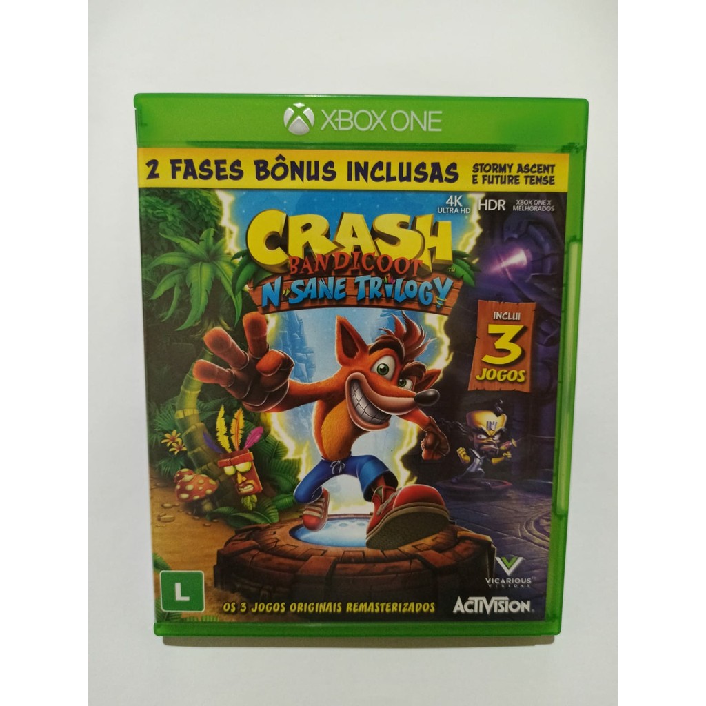 Crash Bandicoot: N. Sane Trilogy Xbox One Midia Fisica