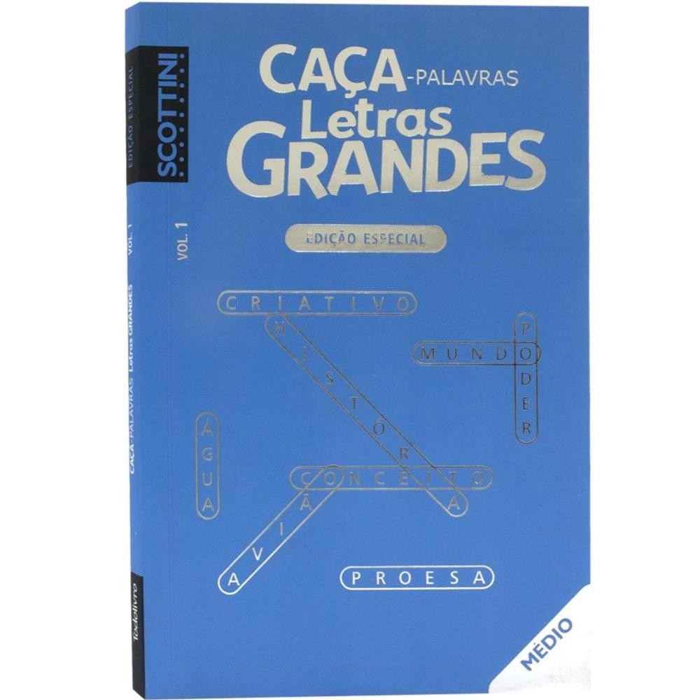 Caça Palavras Letras Grandes Vol 1 Edição Especial Médio