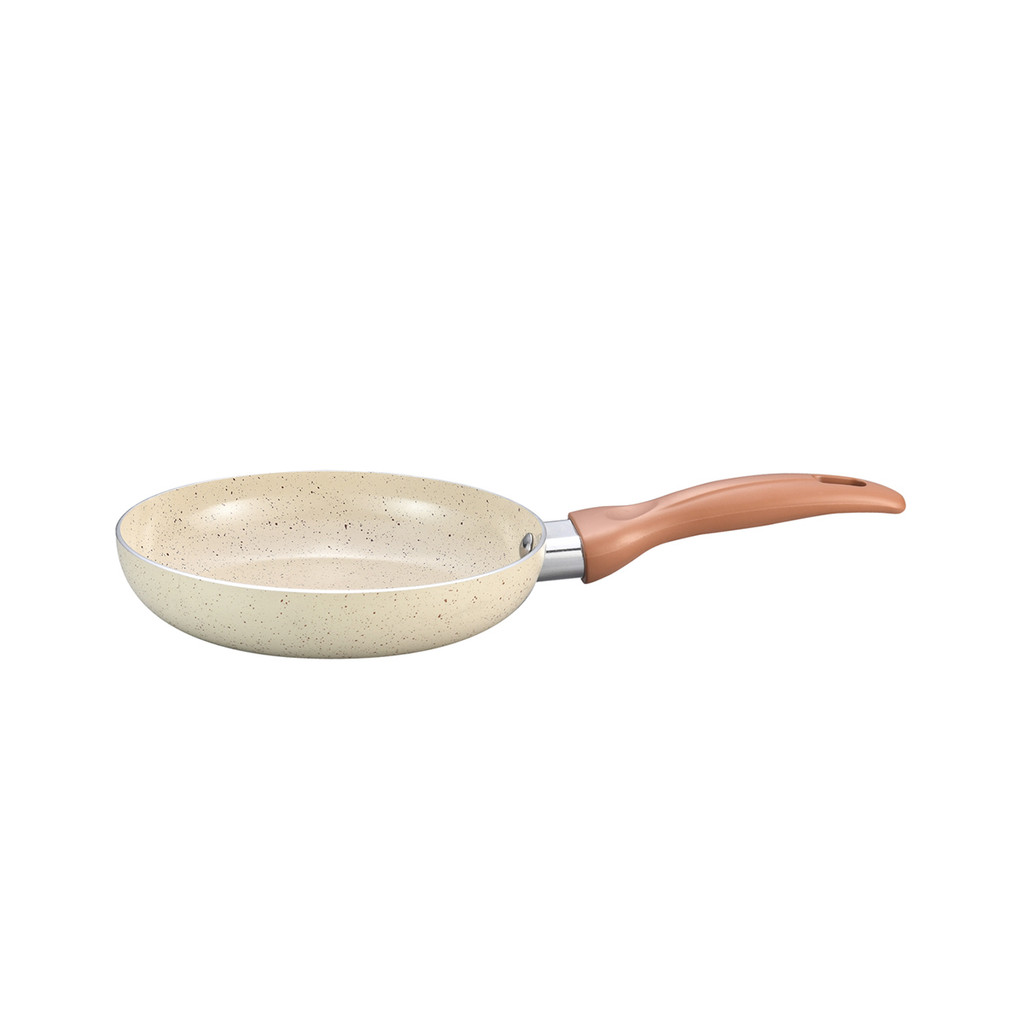 frigideira antiaderente 18cm de ceramica e aluminio bege - Oikos em Oferta na Shopee