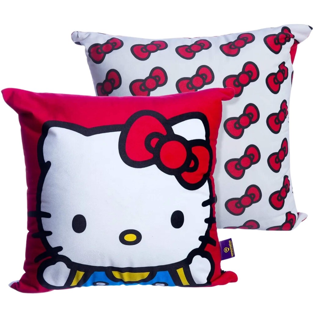 Almofada Hello Kitty Veludo 40x40 Fibra Duas Estampas Zona Criativa - 10065274 em Oferta na Shopee