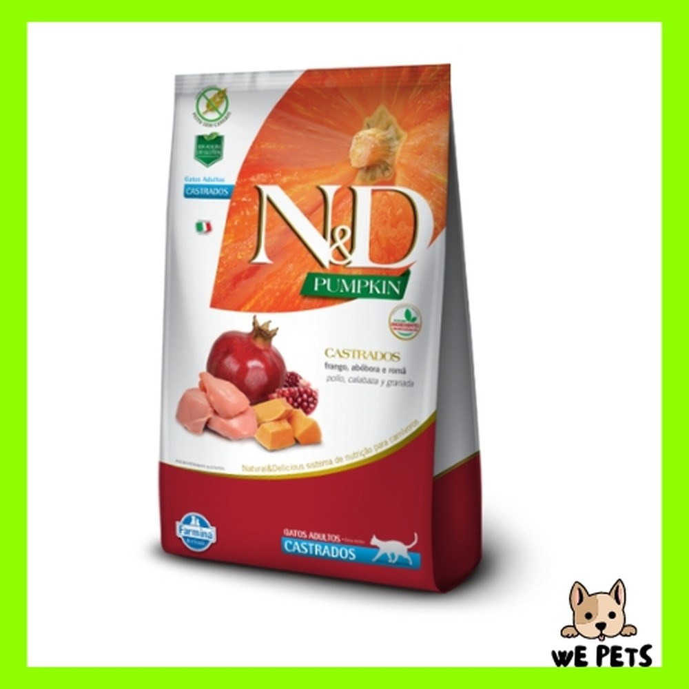 Ração 7,5Kg N&D Pumpkin para Gatos Castrados Frango 7,5Kg