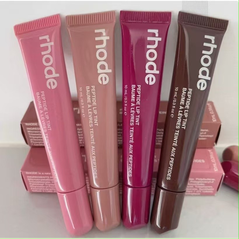 Rhode Lip Gloss Batom Lip Hidratante Colorido Lip Balm fita/torrada/melancia em Oferta na Shopee