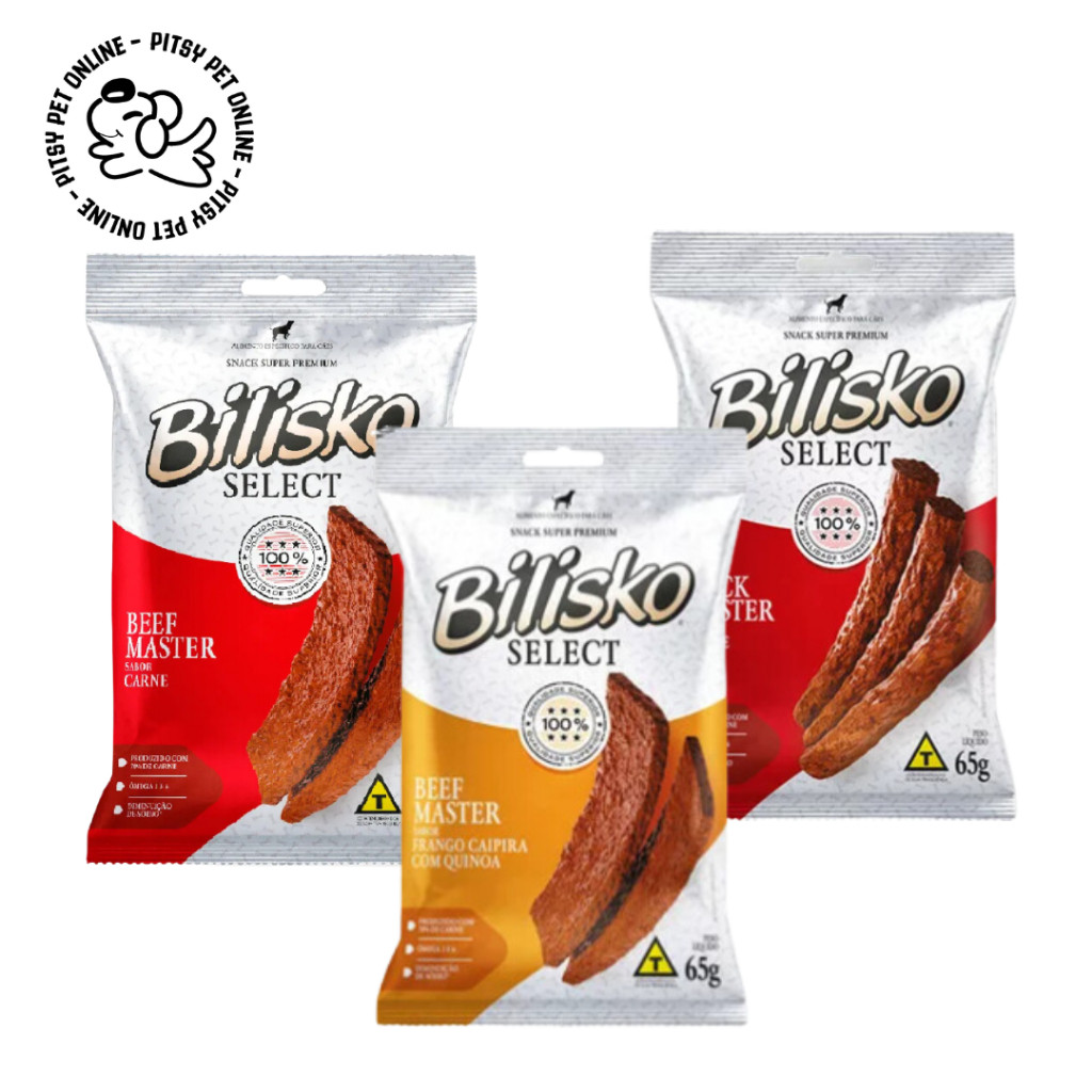 3 Petisco Bilisko Para Cachorro 65g