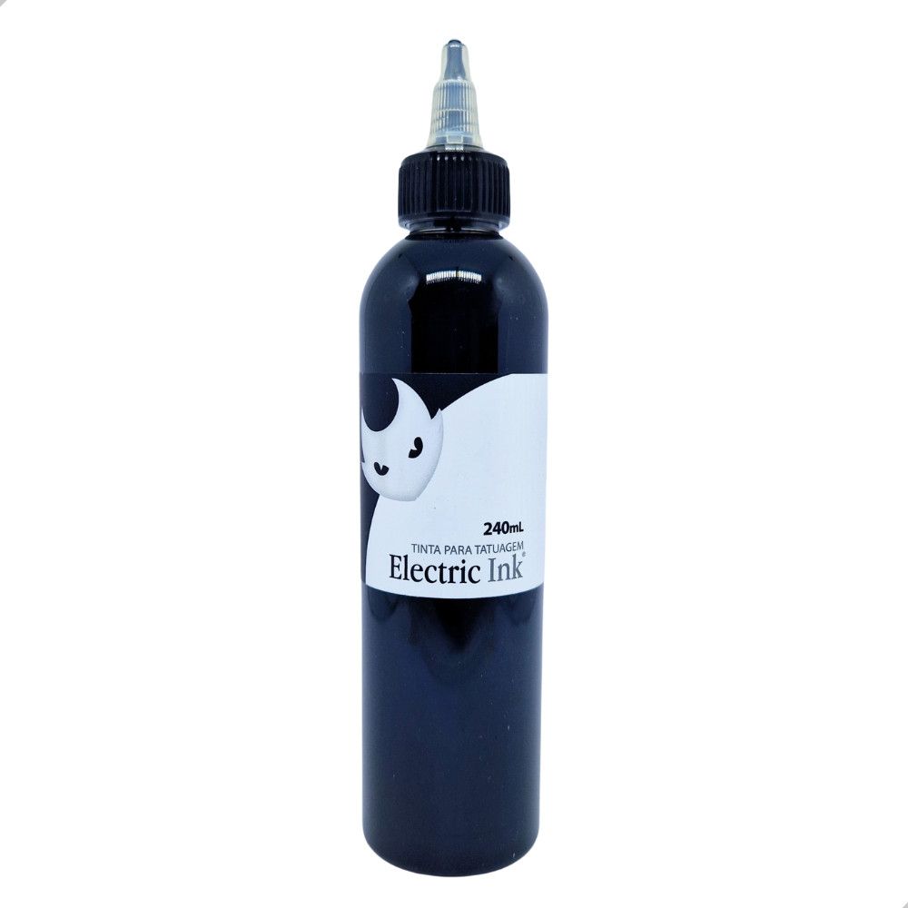 Tinta Para Tatuagem 240ml Electric Ink - Preto Linha