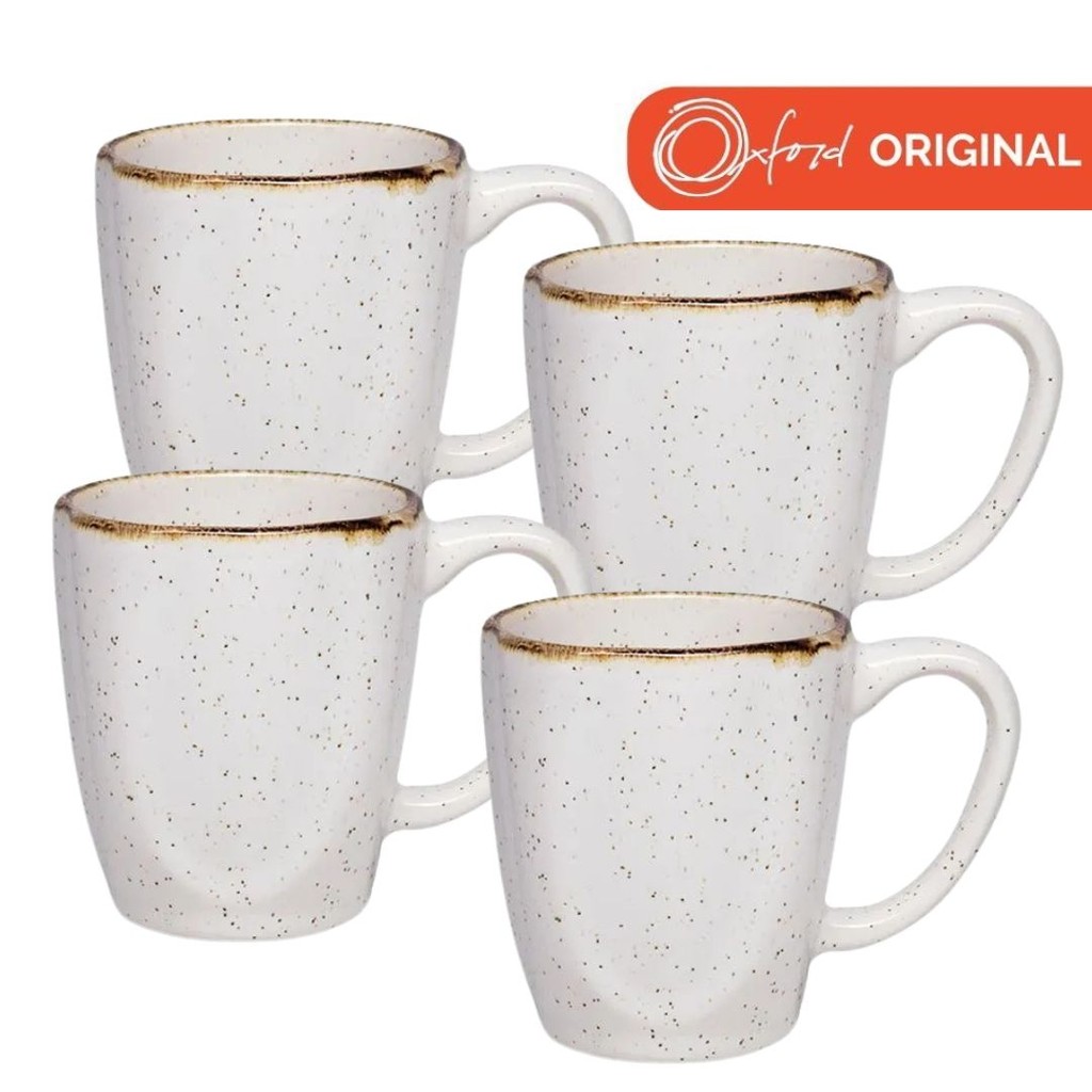 Cj 4 Canecas 260ml em Porcelana Ryo Maresia - Oxford Original