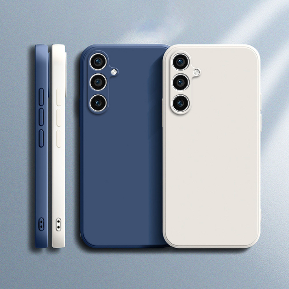 Capa De Telefone Simples Para Samsung Galaxy S23 Plus Ultra FE Funda S23Plus S23Ultra S23FE 5G Silicone Líquido Macio À em Oferta na Shopee