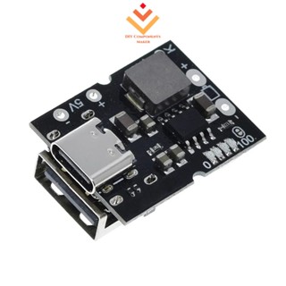 Tipo-C USB 5V 2A Boost Converter Step Up Power Module Placa De Proteção De Carregamento De Bateria De Lítio em Oferta na Shopee