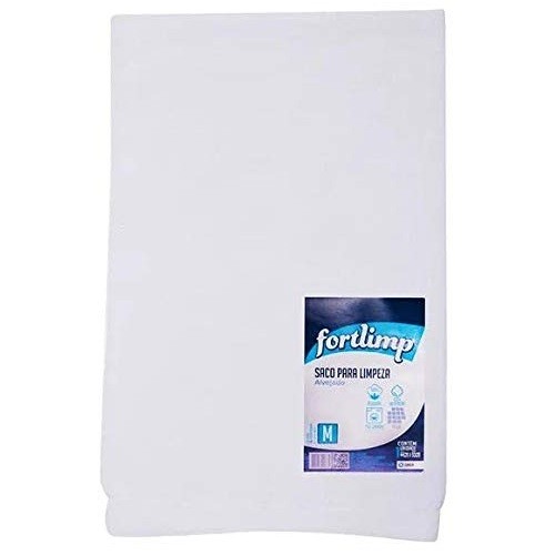 SACO ALVEJADO 44 x 65cm ALGODÃO BRANCO PISO FORTLIMP