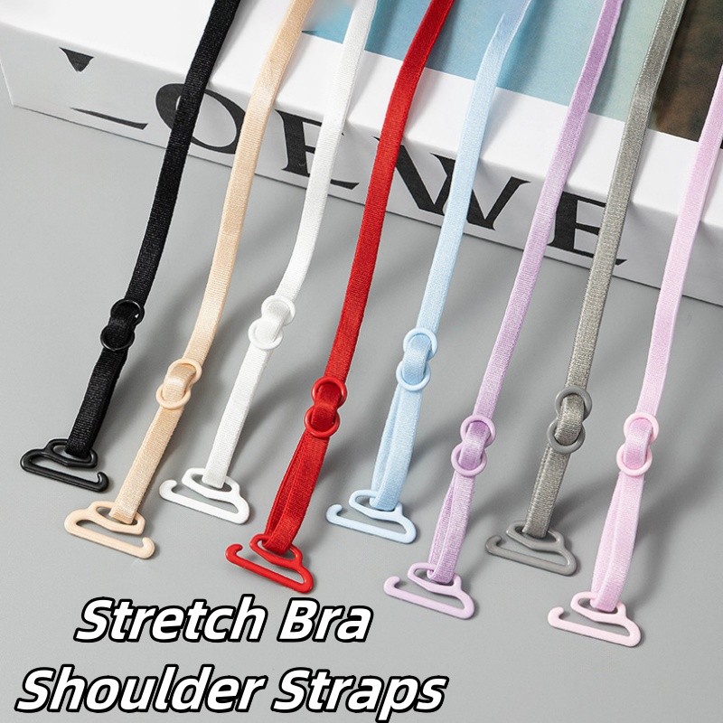 1 Par Portátil Feminino Alça Fina Alças De Roupa Interior De Ombro Invisível Sutiã Antiderrapante em Oferta na Shopee