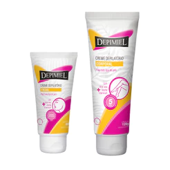 Kit 2 Creme Depilatório Facial E Corporal Aloe Vera Depimiel