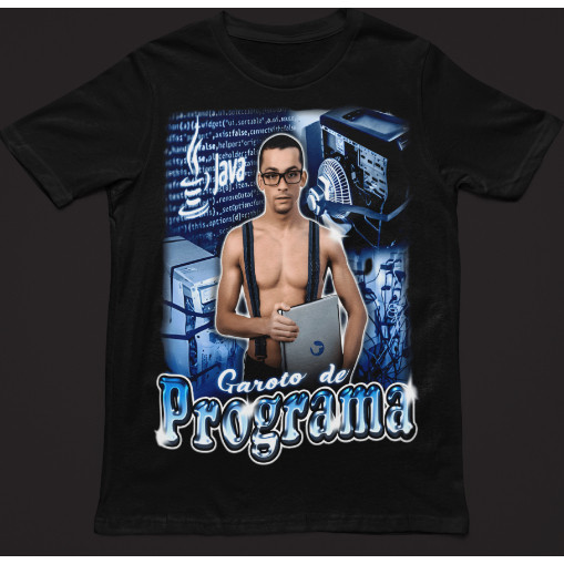 Camiseta Estampada Meme Tecnologia da Informação Programador faculdade Informática ¨Garoto Programa¨