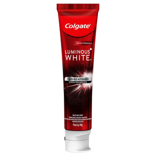 Creme Dental Colgate Luminous White Carvão Ativado 140g em Oferta na Shopee