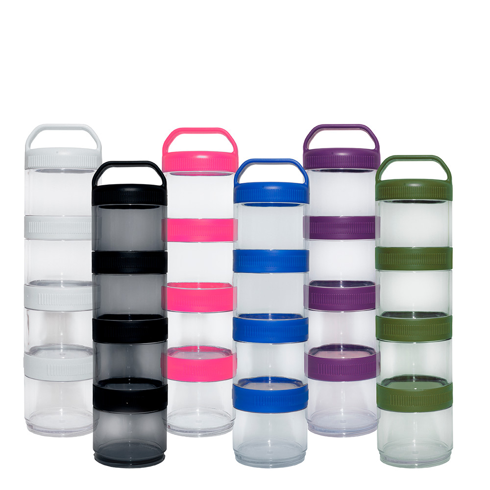 Kit c/ 04 Porta Suplementos Remédio Caps Pó Ração Prottector em Oferta na Shopee