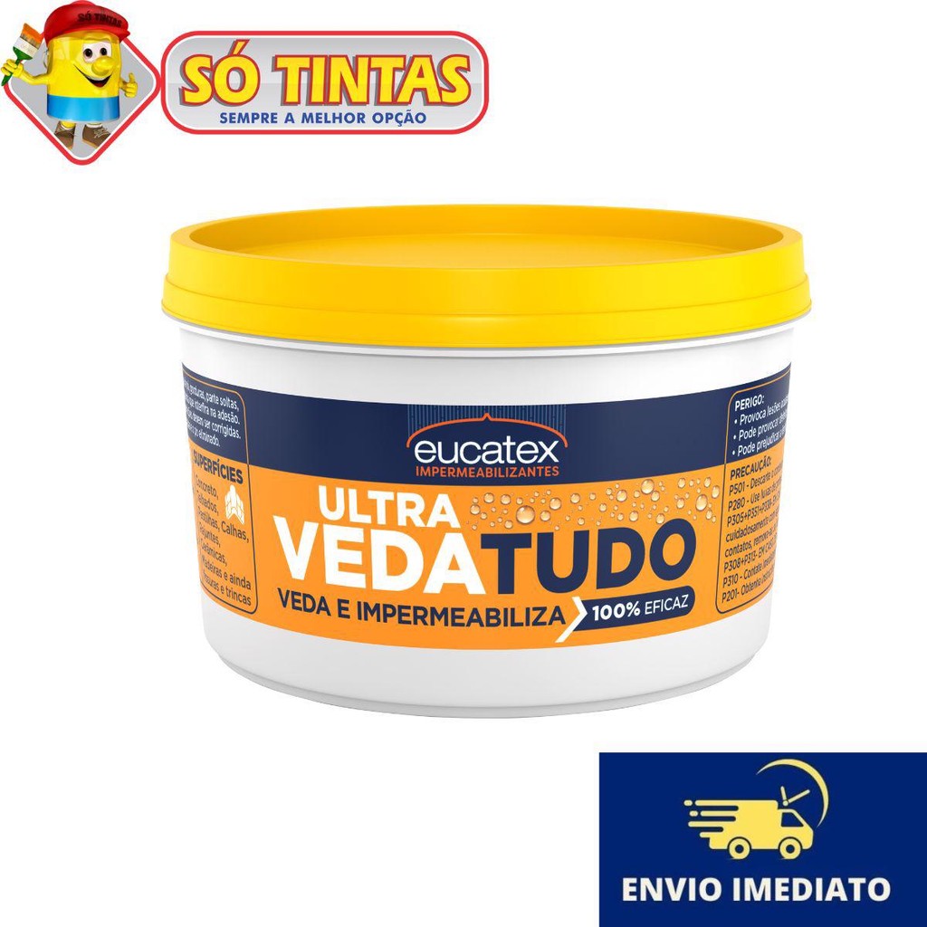 Resina Ultra Veda Tudo Eucatex 500g Veda e Impermeabiliza 100% Eficaz em Oferta na Shopee