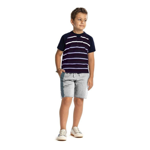 Conjunto Infantil Criança Menino Short + Camiseta Tam 1 Ao 3