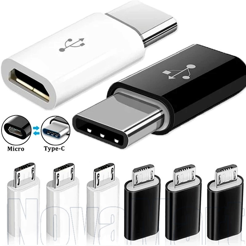 Adaptador 5 Unidades Tipo C Para Micro USB-De Dados De Mini Carregador-Compatível Com Laptops E Telefones-Acessórios Tel