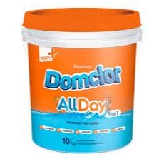 Balde  10kg Domclor All Day Granulado 5 em 1 para Tratamento piscina em Oferta na Shopee