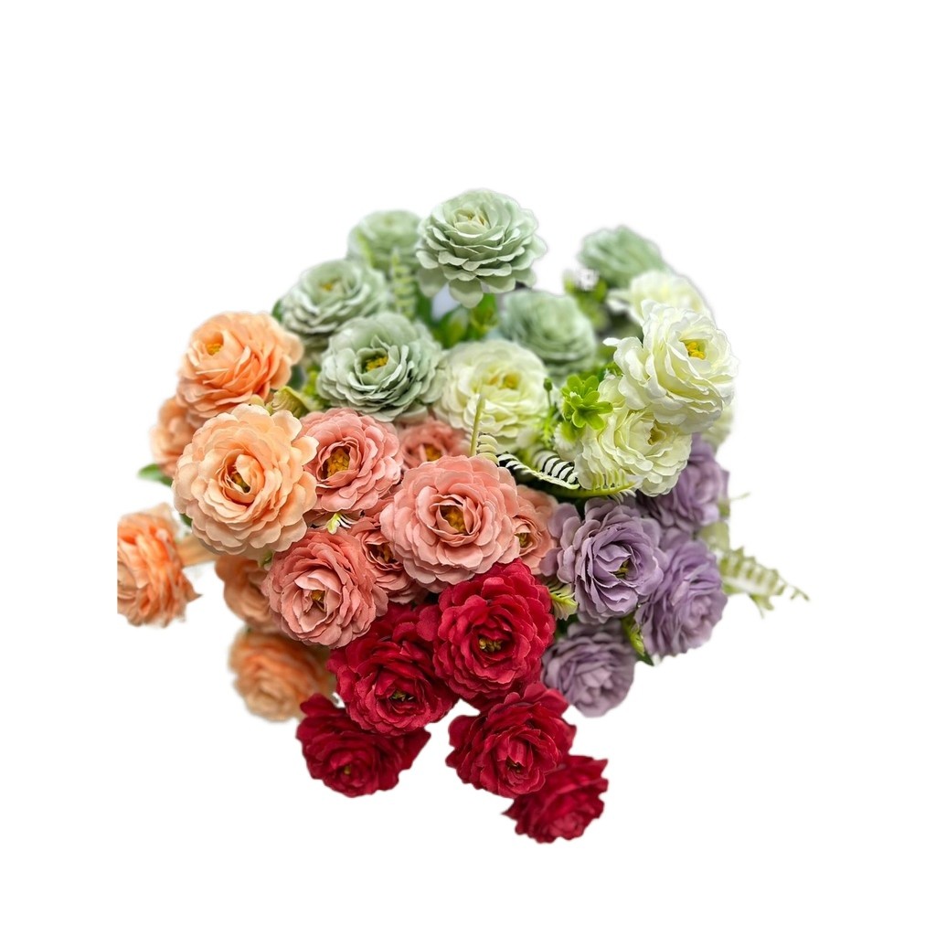 Peônia Flores Falsas de Seda para Decoração de Casamento e Dia dos Namorados/0021