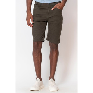 Bermuda Masculina Sarja Slim Angeles Polo Wear Verde Escuro em Oferta na Shopee