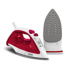 Ferro a Vapor Antiaderente Essentialgliss 1100w FMQ Rosa e Branco 220v Arno