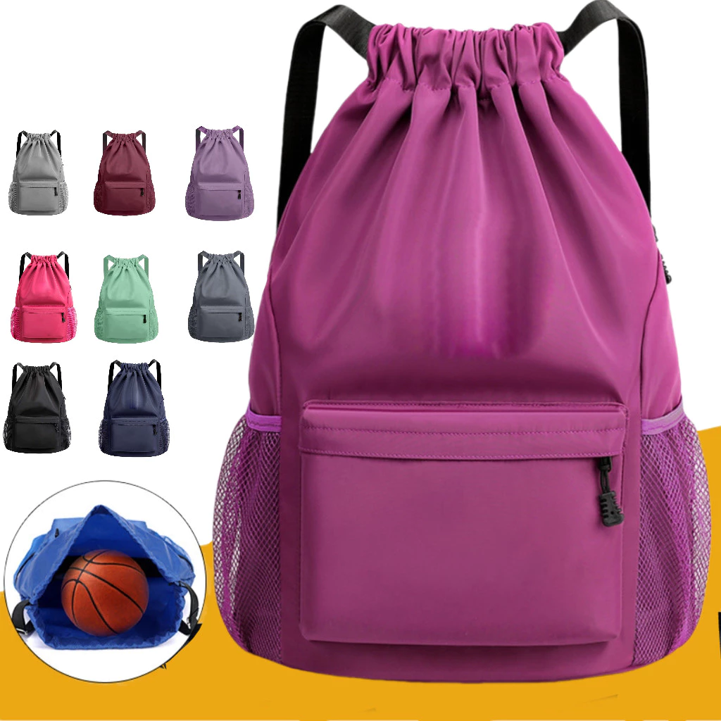 Bolsa Mochila Saco Esportiva Sacola Academia Futebol Basquete Passeio Impermeável ZJ6101# — imagem 1