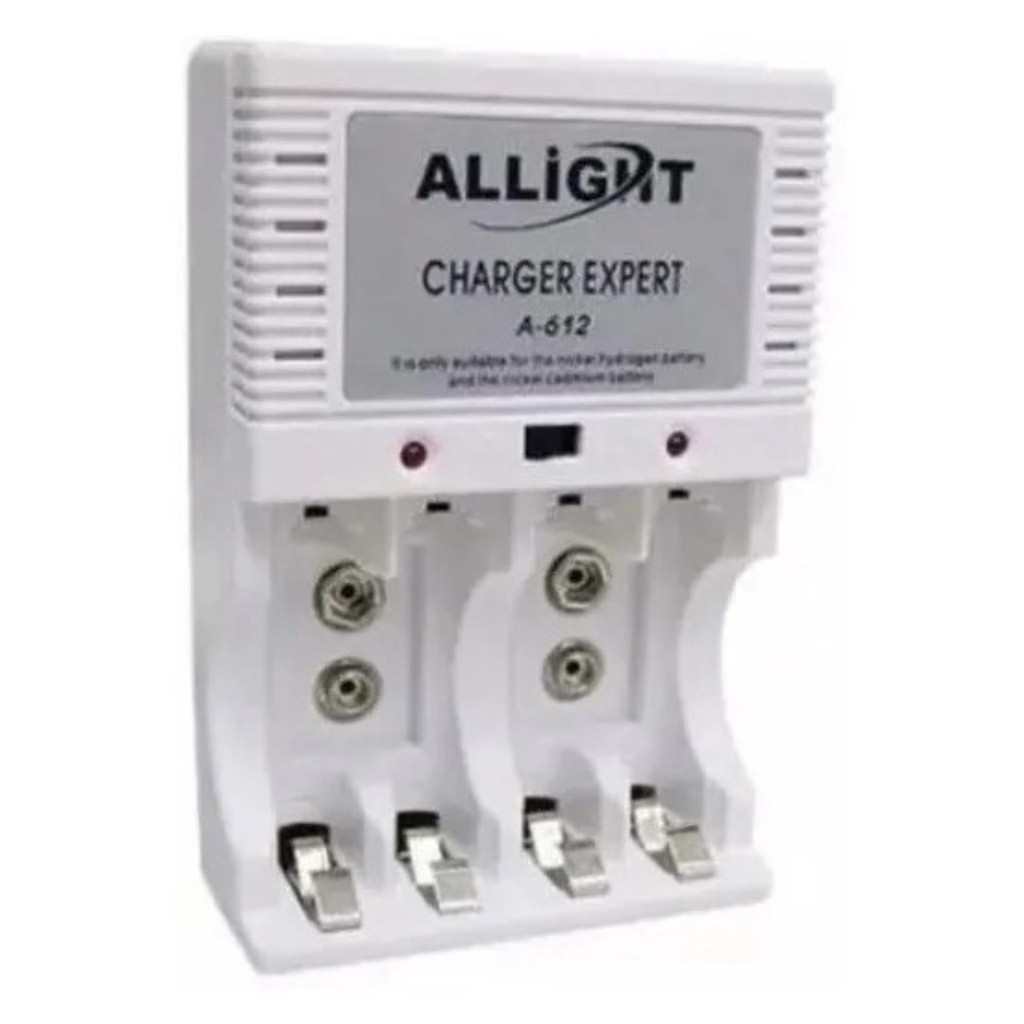 Carregador De Pilha AA x AAA e Bateria 9V Mox 2600mah Recarregável CP50 Premium