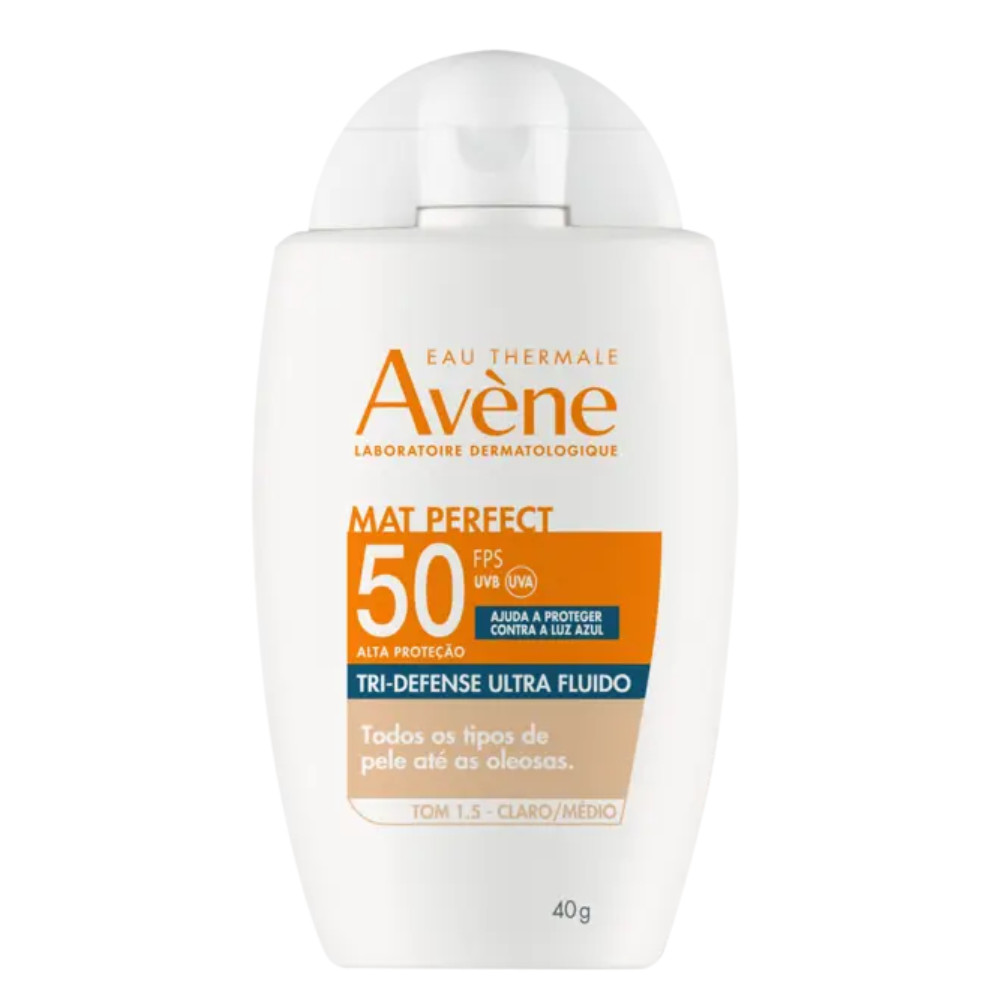 Protetor Solar Avene Mat Perfect FPS 50 Tom 1.5 Ultra Fluido 40g