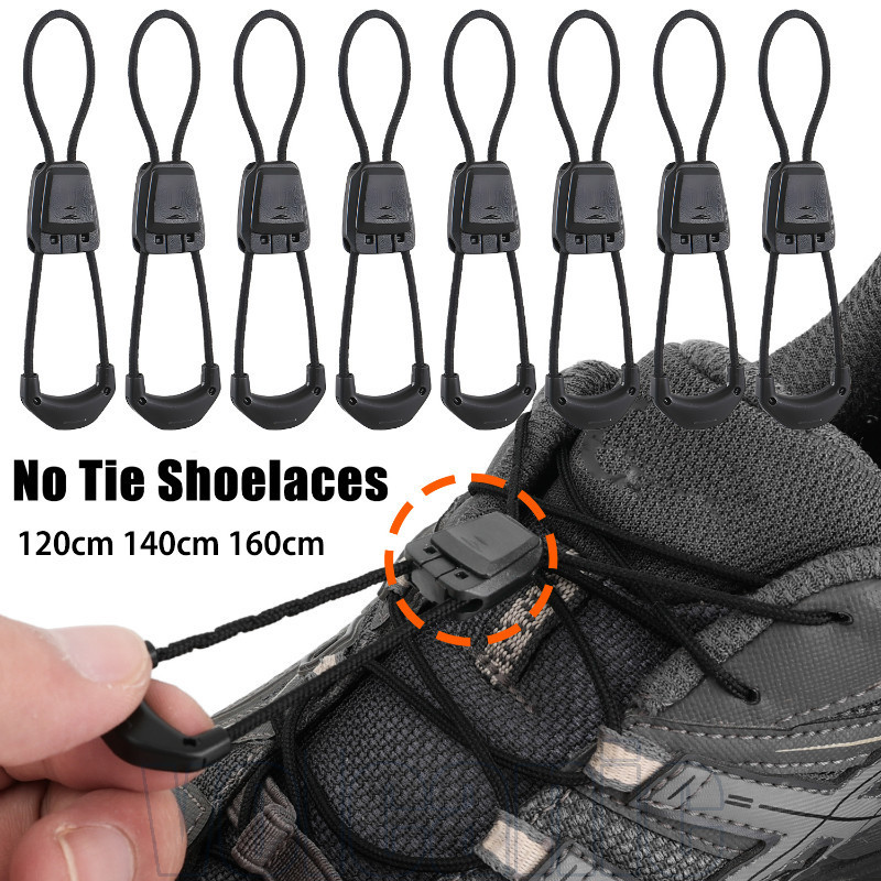 3 Pares De Cadarços Preguiçosos Sem Gravata-DIY-Para Adultos E Crianças Elásticos Pretos Laços-Acessórios Sapatos Tênis 