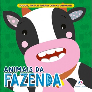 Livro Toque e sinta Animais da fazenda em Oferta na Shopee
