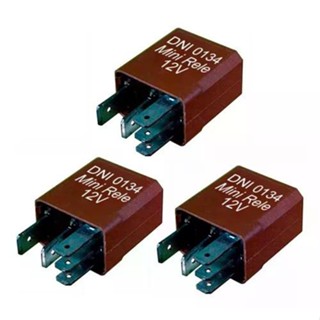 3 Mini Relés Auxiliares - 12V - 40/30A - DNI 0134 em Oferta na Shopee