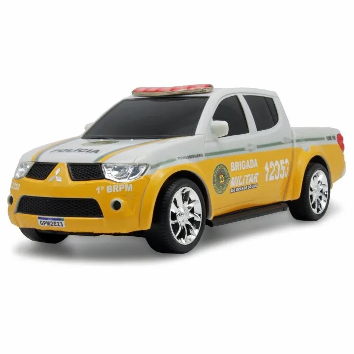 L200 Em Miniatura Viatura Brigada Militar Rodoviária Rio Grande do Sul BMR RS
