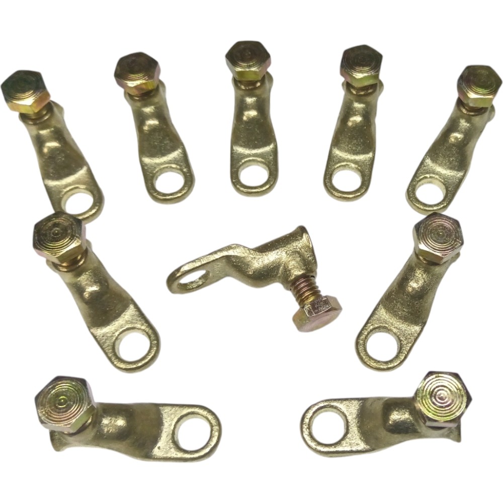 Kit 10 Ponteira Pequena Terminal de Bateria para Cabo de 10 até 25mm em Oferta na Shopee