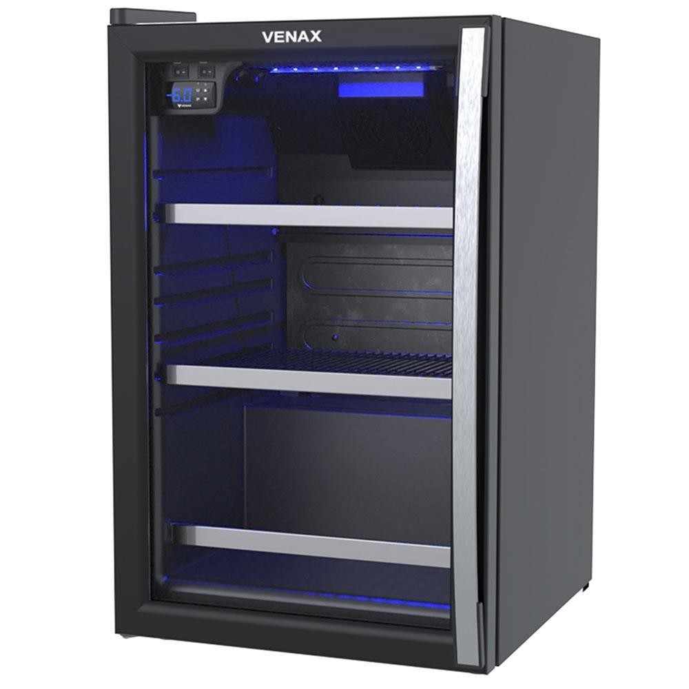 Cervejeira Venax 100L Visa Blue Light Preto Fosco 110V