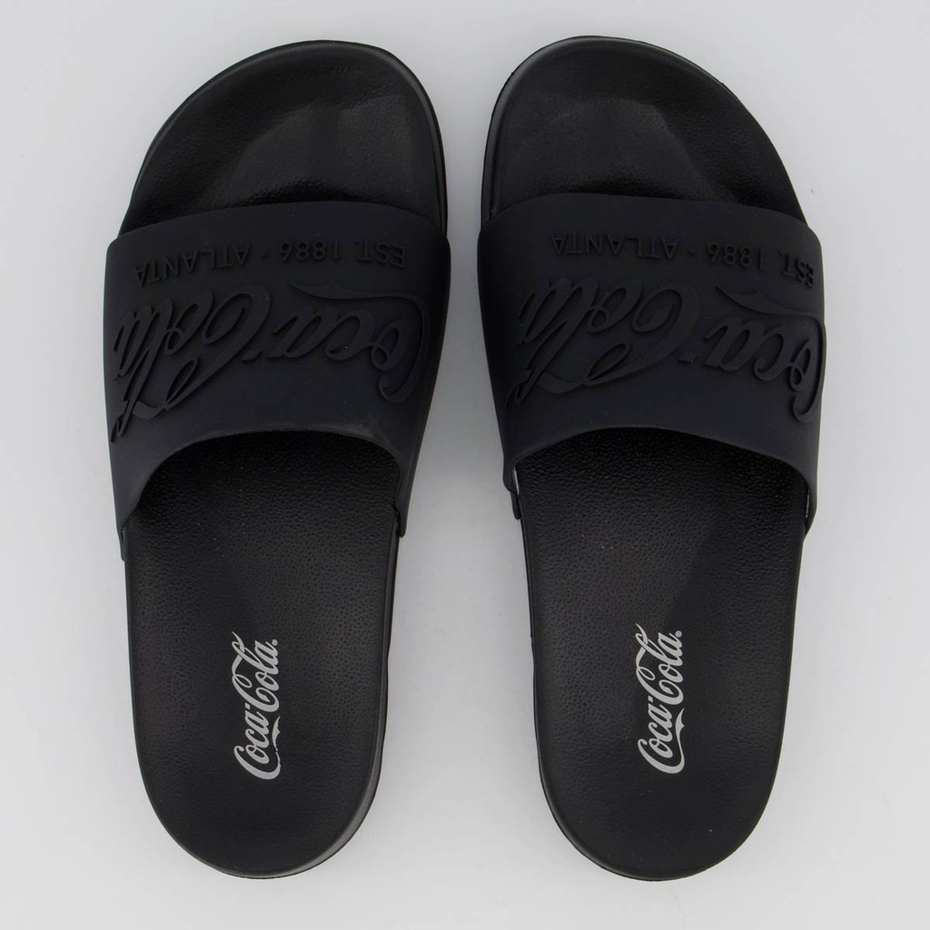 Chinelo Coca Cola Slide Coke Bold Preto em Oferta na Shopee