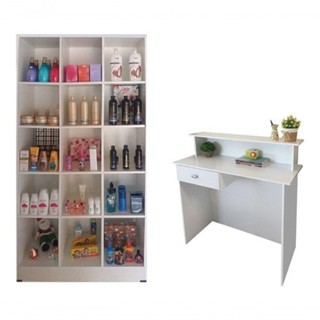 Expositor Colméia Bia 15 Nichos Balcão Recepção Magia Branco em Oferta na Shopee