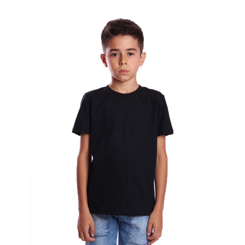 Kit 2 Camisetas Pretas Infantil
