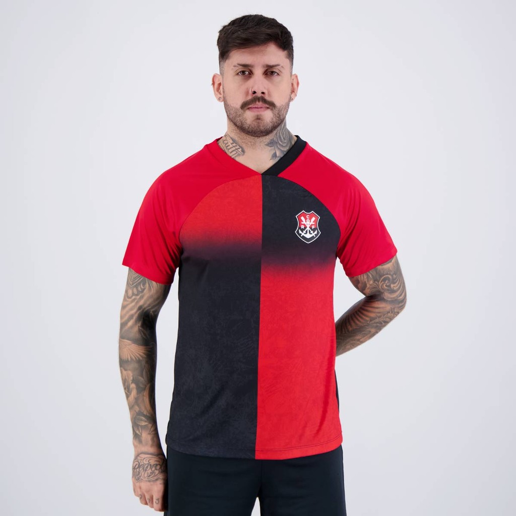 Camisa Flamengo Vintém Preta e Vermelha - Sports & Outdoors