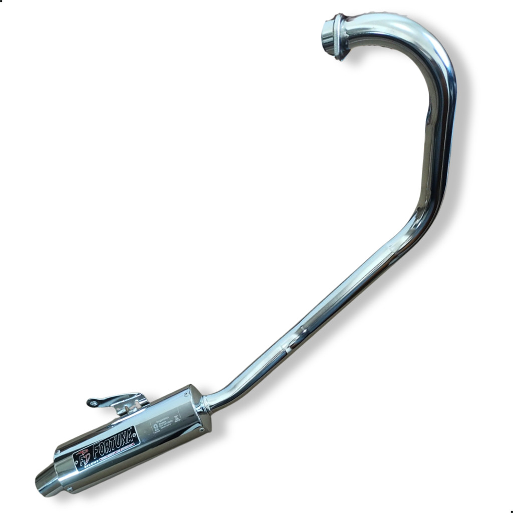 Escapamento Ybr 125 2003 E Diante Até 2016 Mini Turbo Cromado Fortuna em Oferta na Shopee