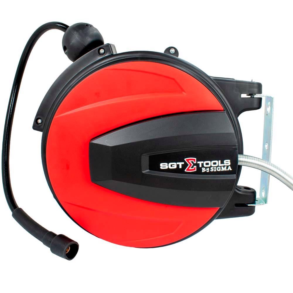 Carretel Retrátil Mangueira 1/4 POL 10 Metros Para Ar Híbrida SGT-9002 SIGMA em Oferta na Shopee