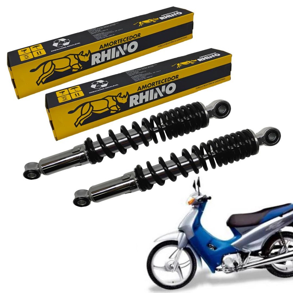 Par Amortecedor Traseiro Honda Biz 100 110 125 98 A 2024 Pop 100 110 2007 A 2024 Original Rhino em Oferta na Shopee