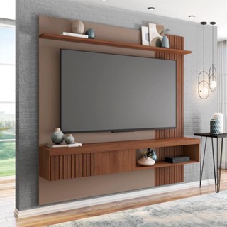 Painel para TV até 65 Polegadas Jade 1 PT Fendi e Havana 150 cm em Oferta na Shopee