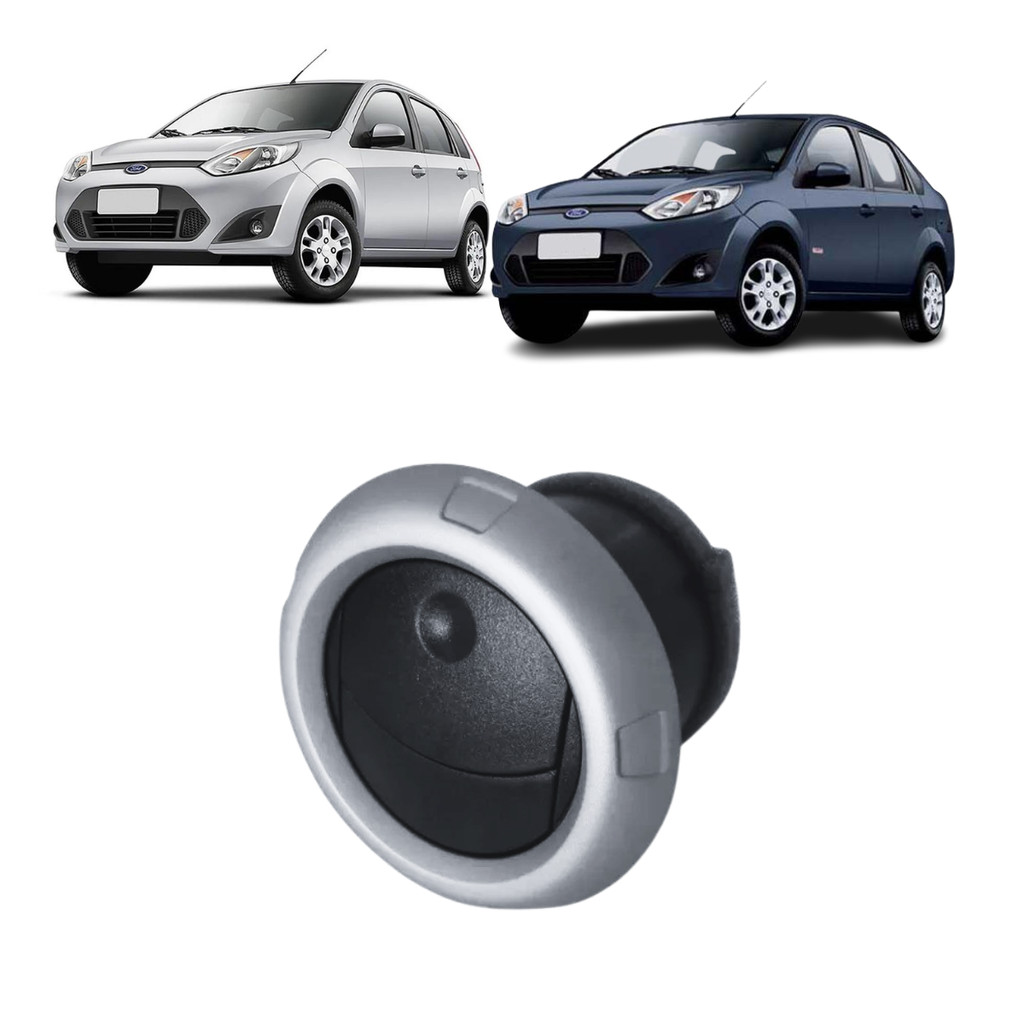 DIFUSOR AR CENTRAL E LATERAL FIESTA 2008 2009 2010 2011 2012 2013 2014 PRATA